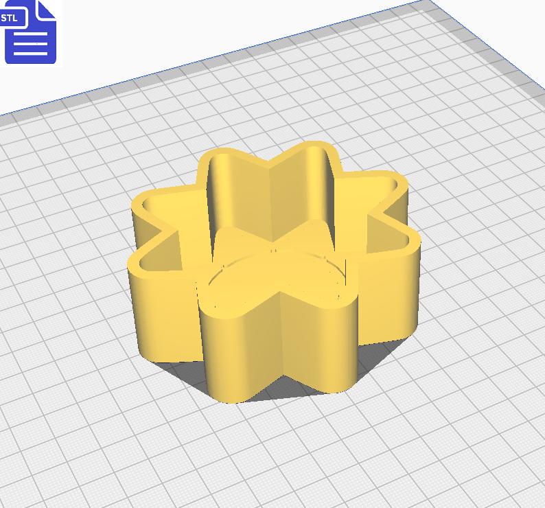 1pc Sun Bath Bomb Mold STL File