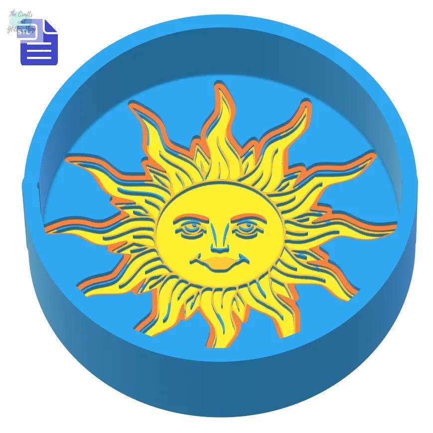 1pc Sun Bath Bomb Mold STL File