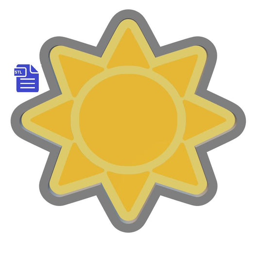 1pc Sun Bath Bomb Mold STL File