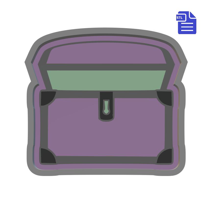 1pc Treasure Chest Bath Bomb Mold STL File