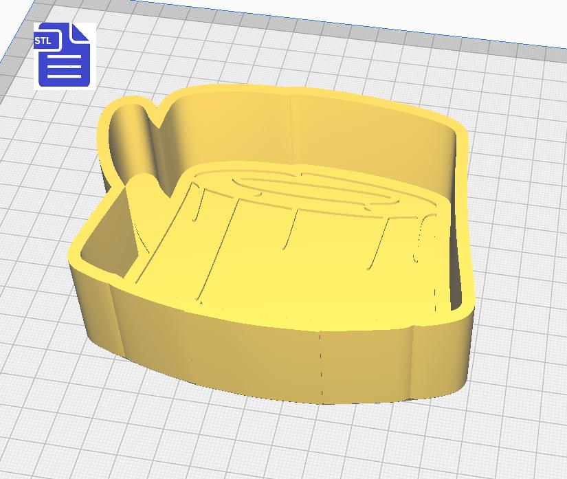 1pc Tree Stump Bath Bomb Mold STL File