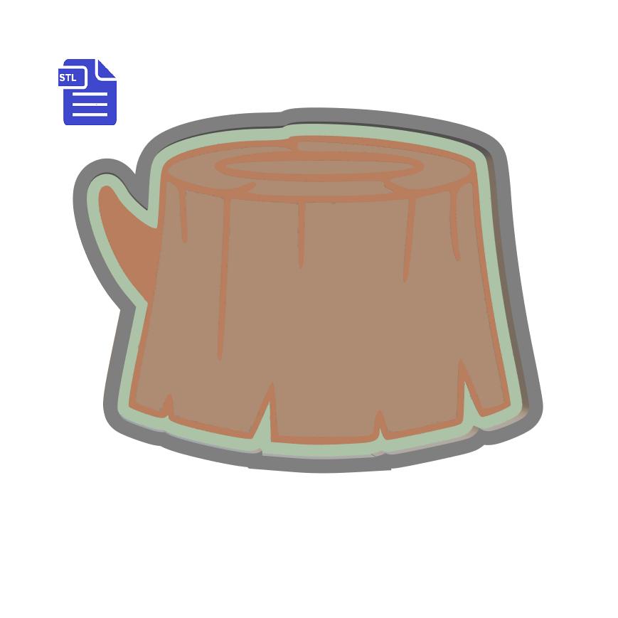 1pc Tree Stump Bath Bomb Mold STL File