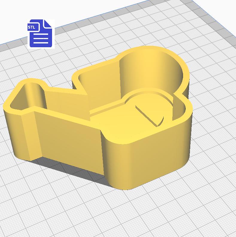 1pc Watering Can Bath Bomb Mold STL File - for 3D printing - FILE ONLY