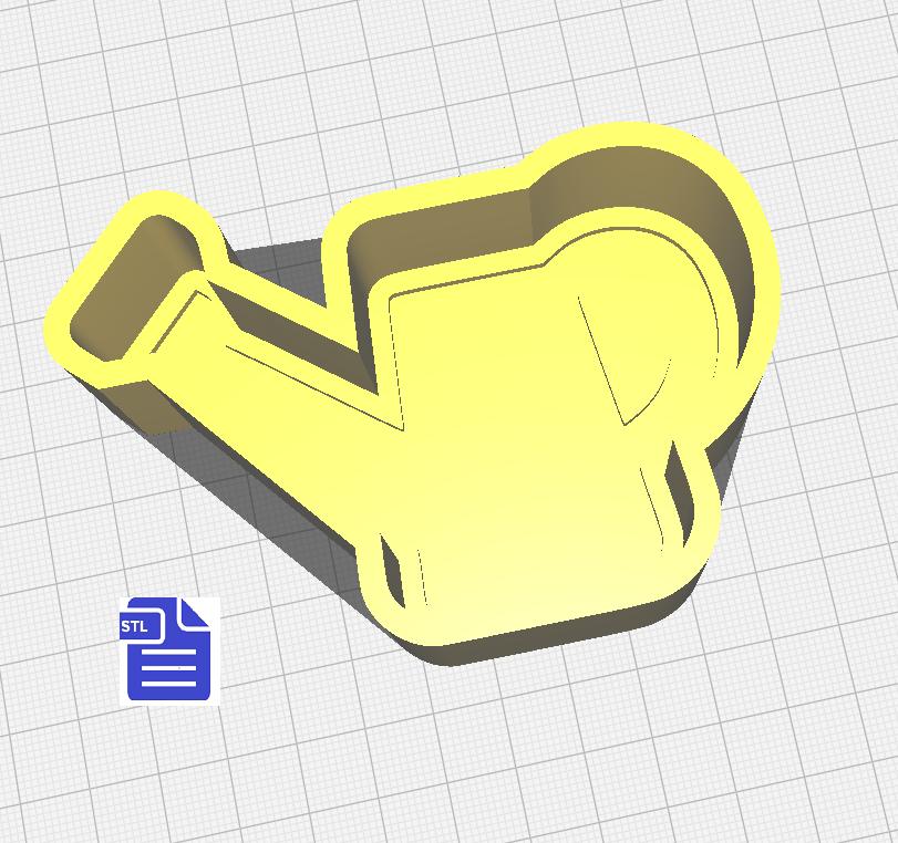 1pc Watering Can Bath Bomb Mold STL File - for 3D printing - FILE ONLY