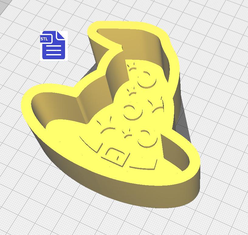 1pc Wizard Hat Bath Bomb Mold STL File