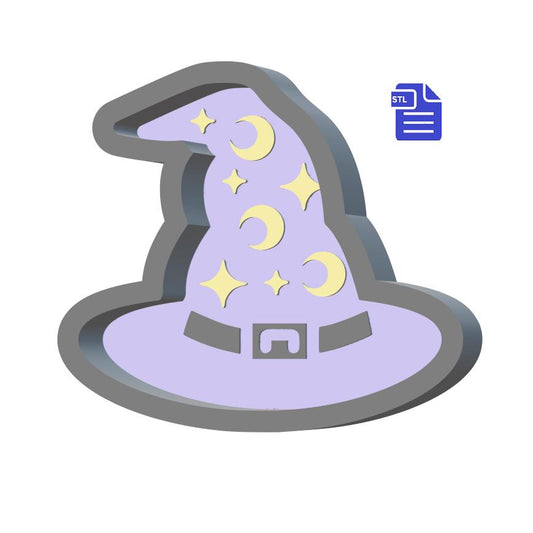 1pc Wizard Hat Bath Bomb Mold STL File