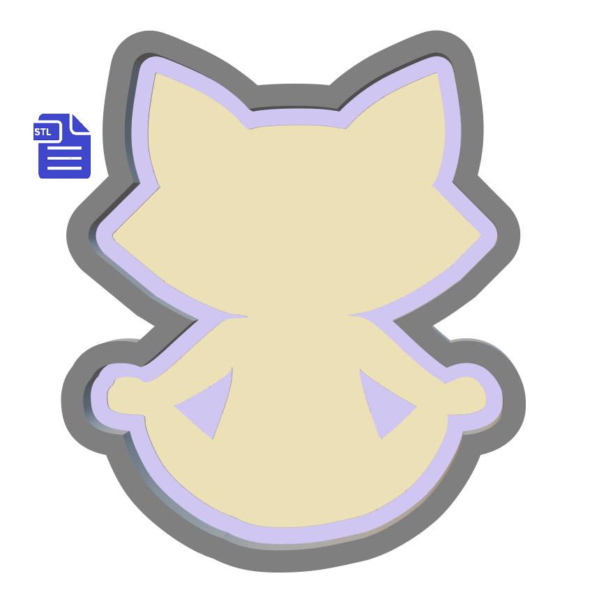 1pc Yoga Cat Bath Bomb Mold STL File