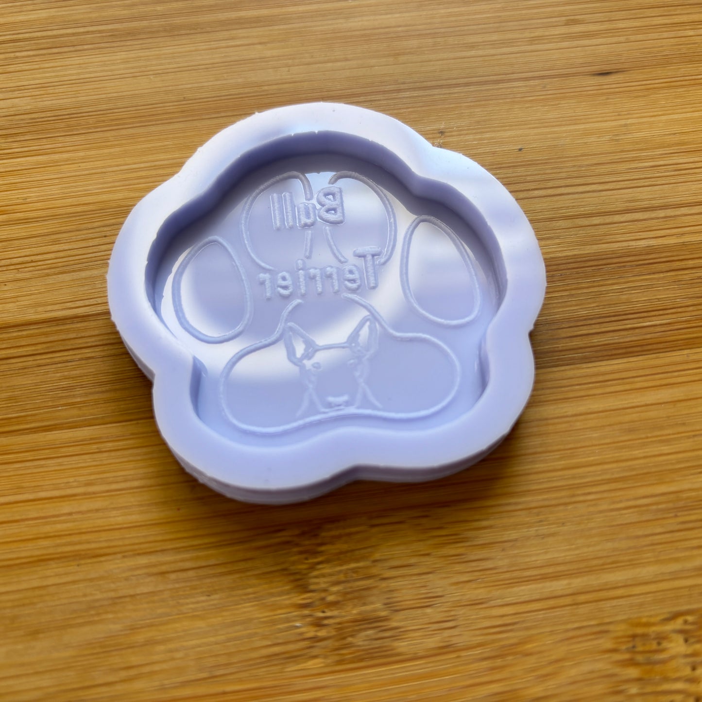 2" Bull Terrier Paw Silicone Mold
