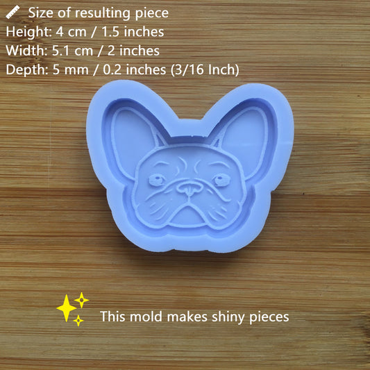 2" French Bulldog Silicone Mold