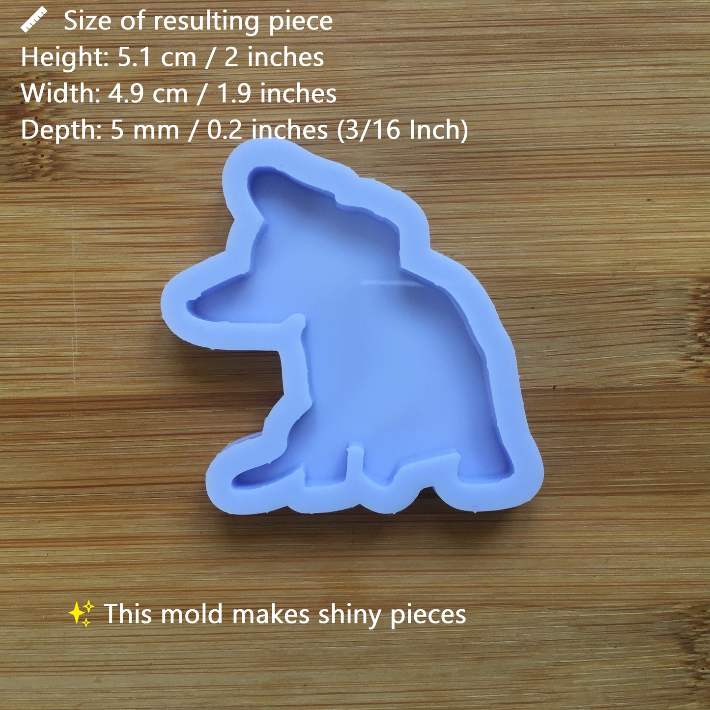 2" French Bulldog Silicone Mold