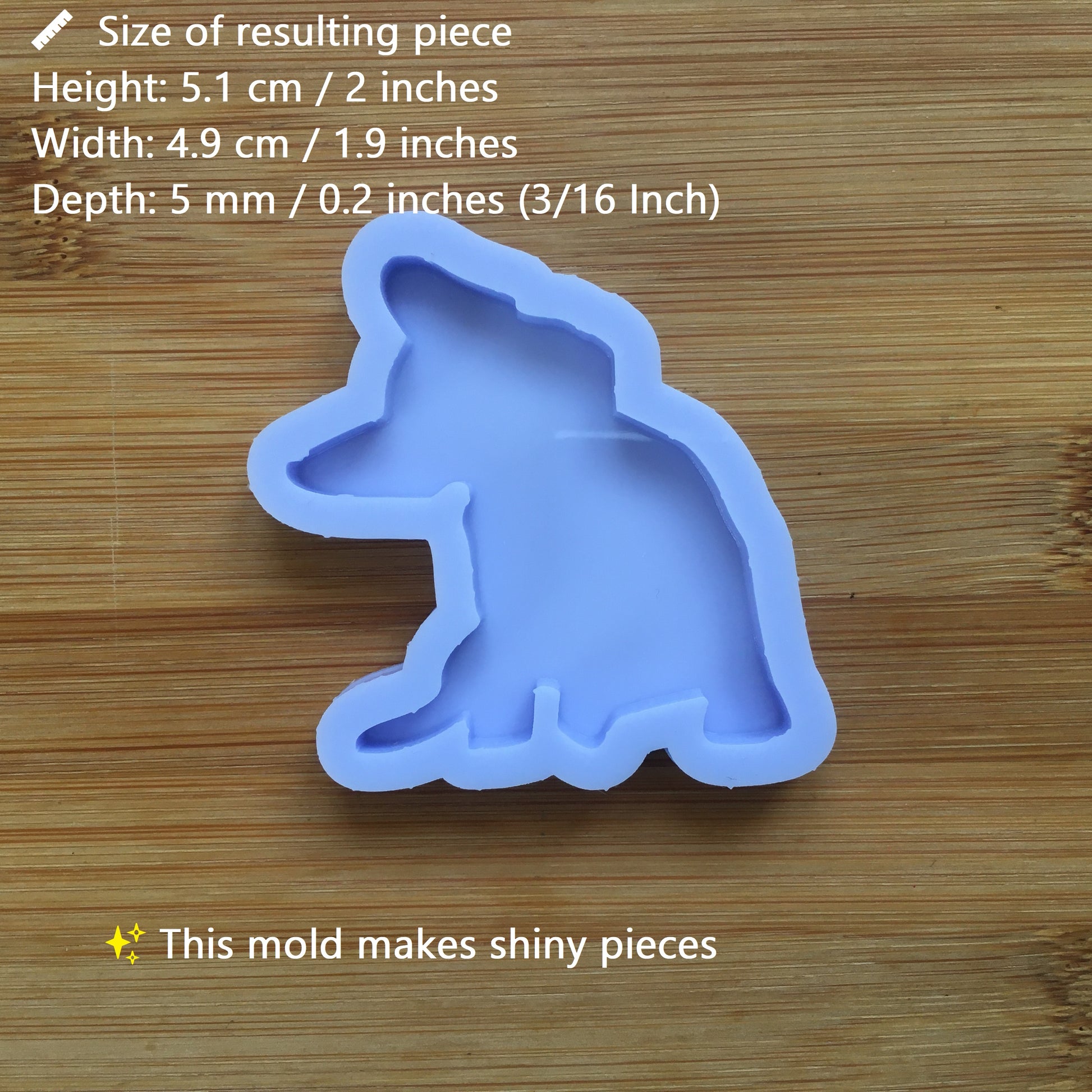 2" French Bulldog Silicone Mold