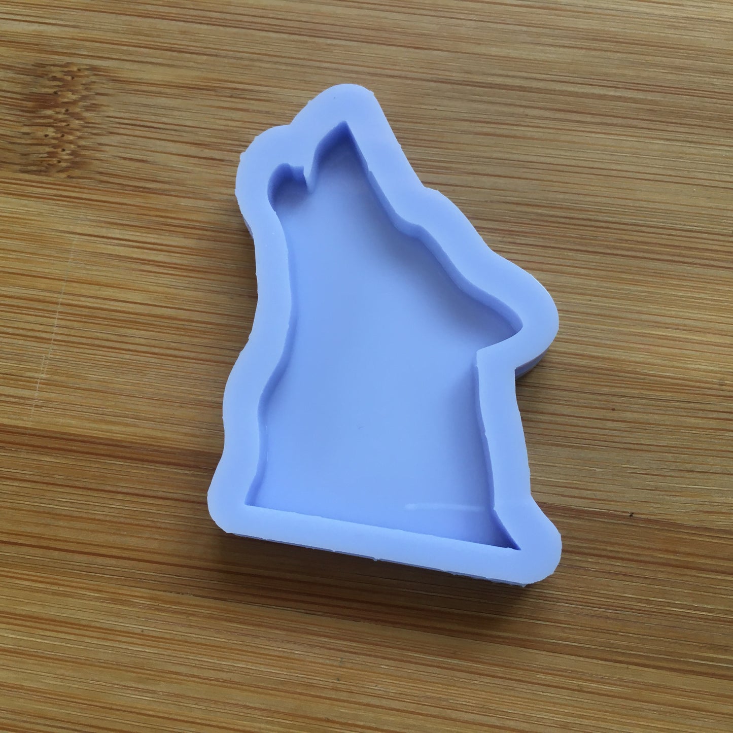 2" Howling Wolf Silicone Mold