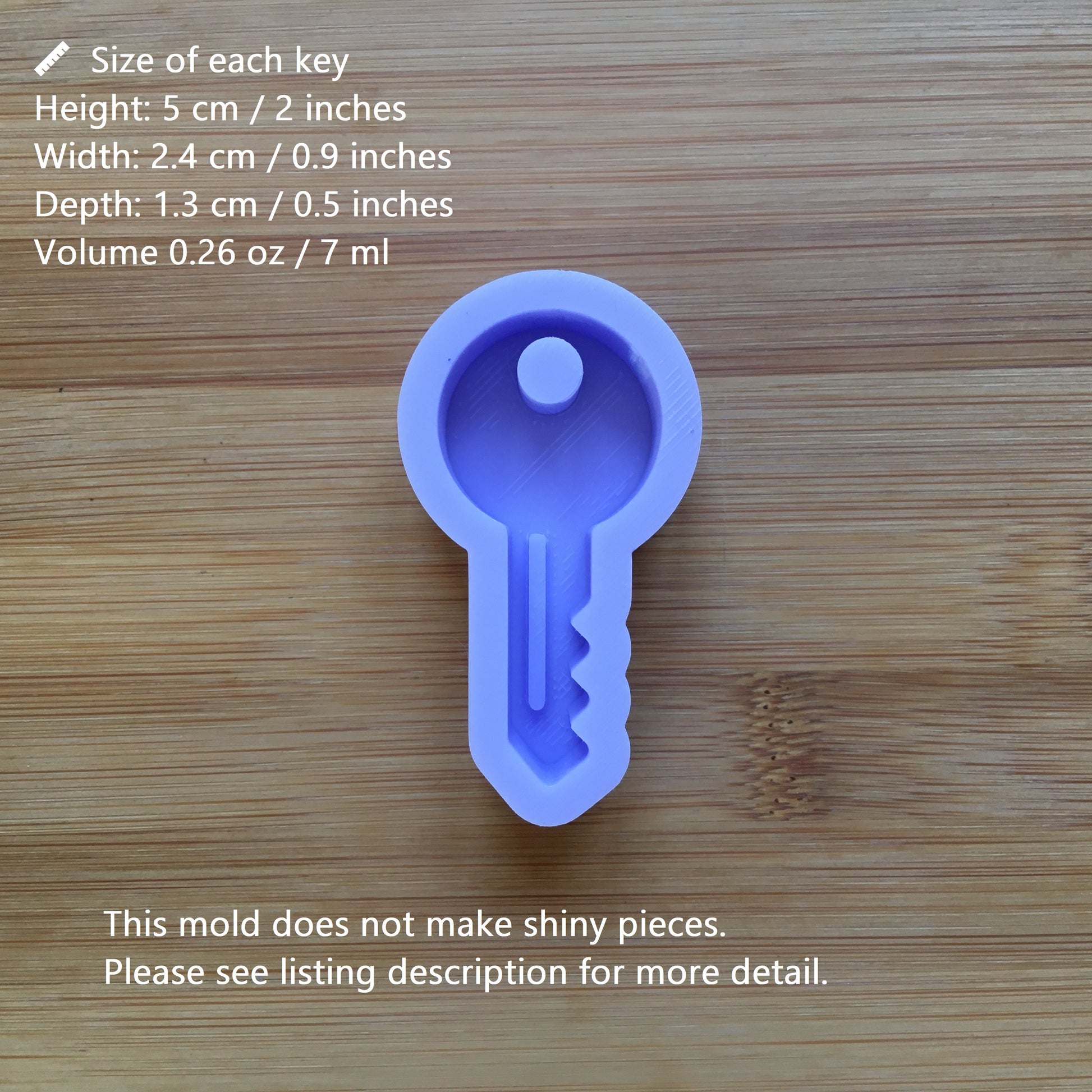 2" Key Silicone Mold
