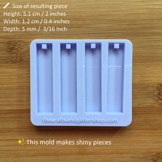 2" Rectangle Pendant Silicone Mold
