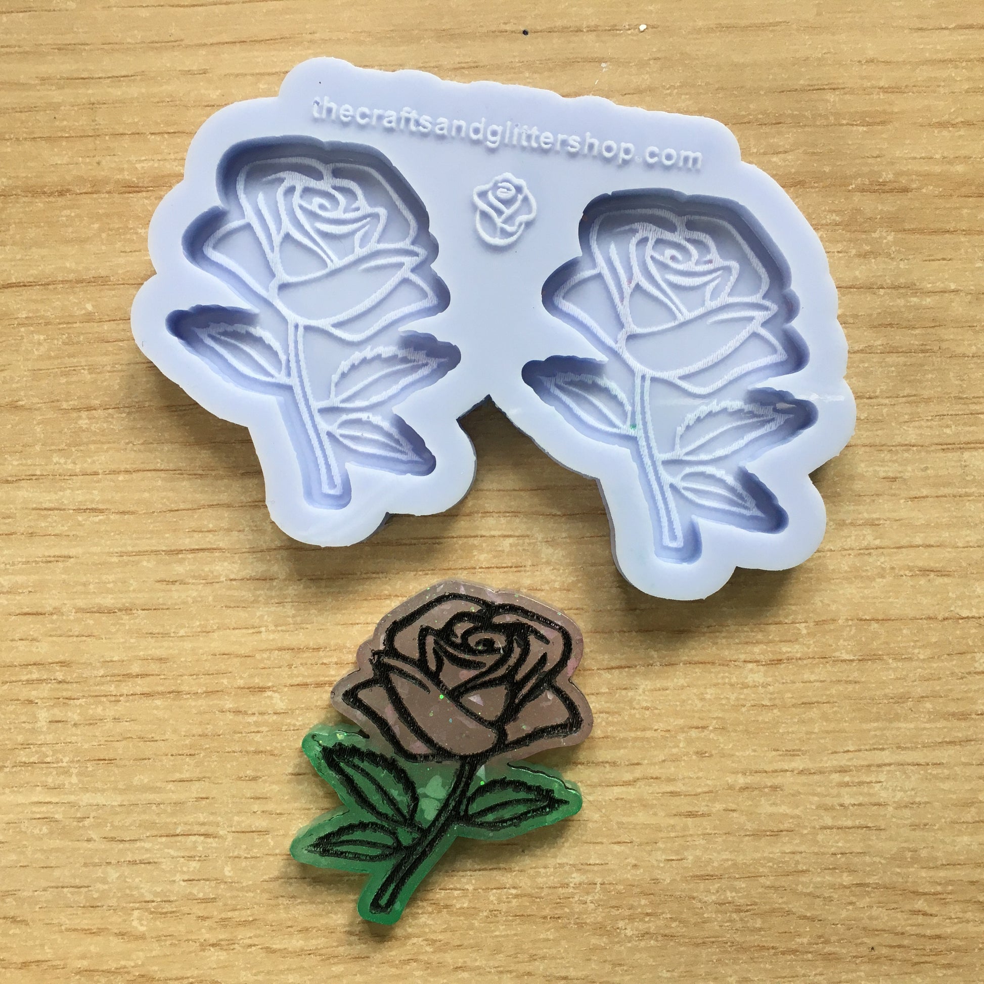 2" Rose Silicone Mold