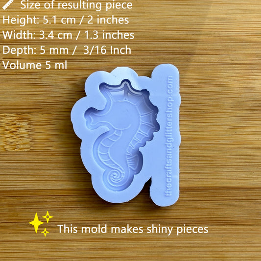 2" Seahorse Silicone Mold