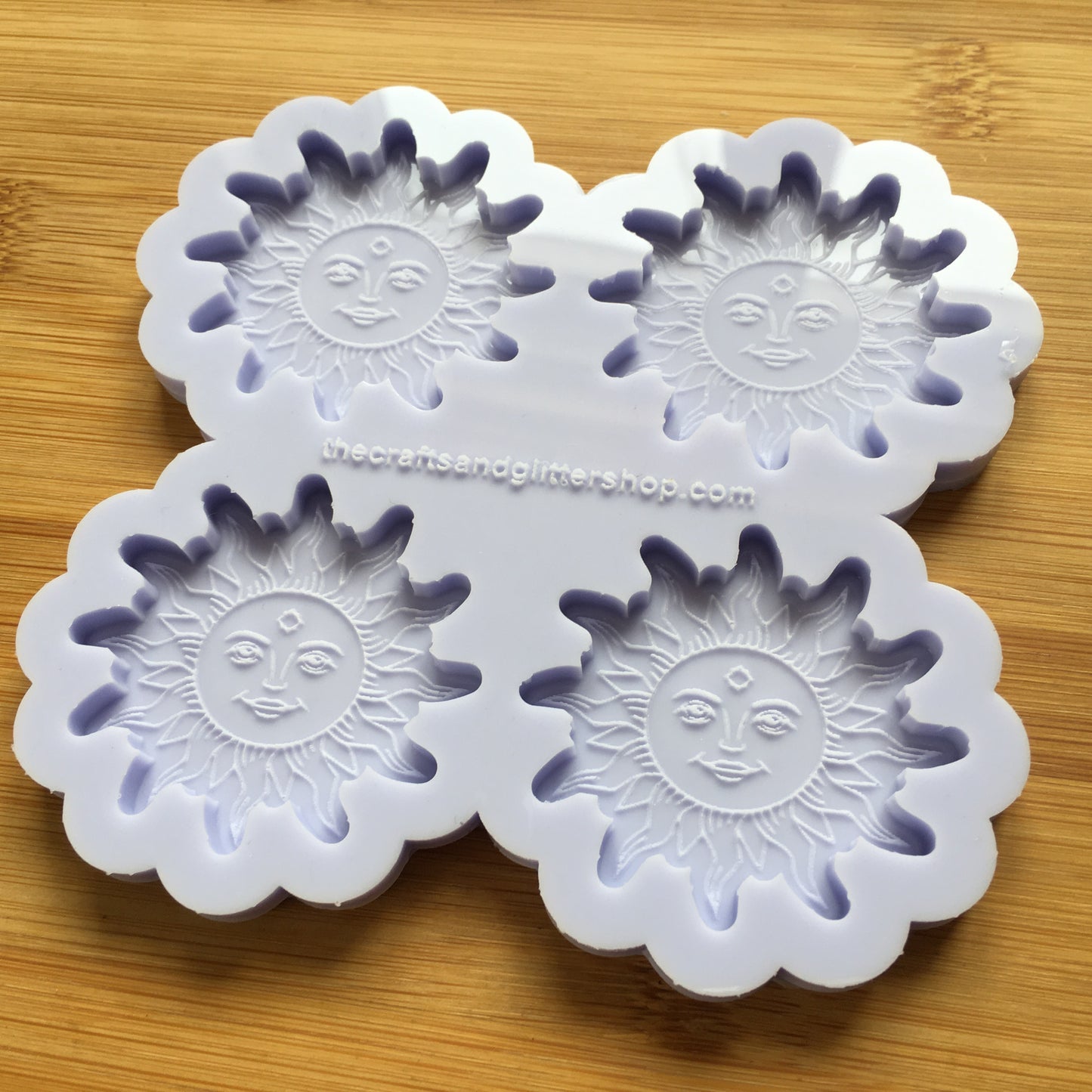 2" Sun with face Silicone Mold