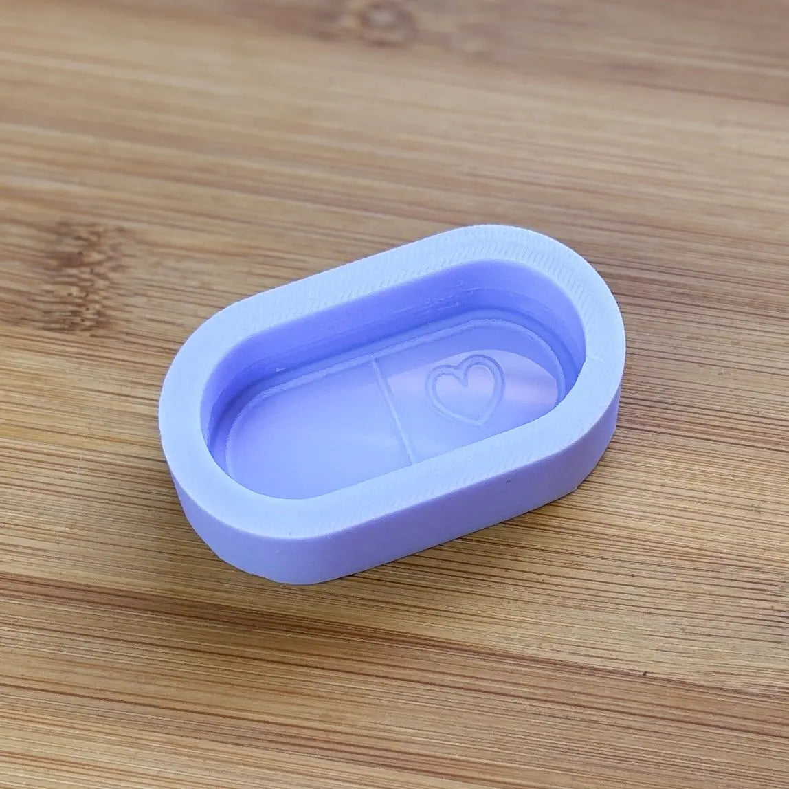 2 inch Capsule Silicone Mold - The Crafts and Glitter Shop