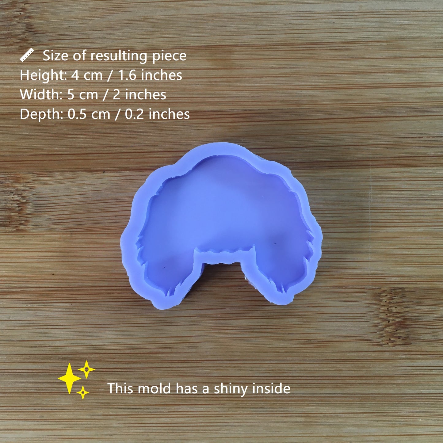 2 inch Cavalier King Charles Spaniel Silicone Mold
