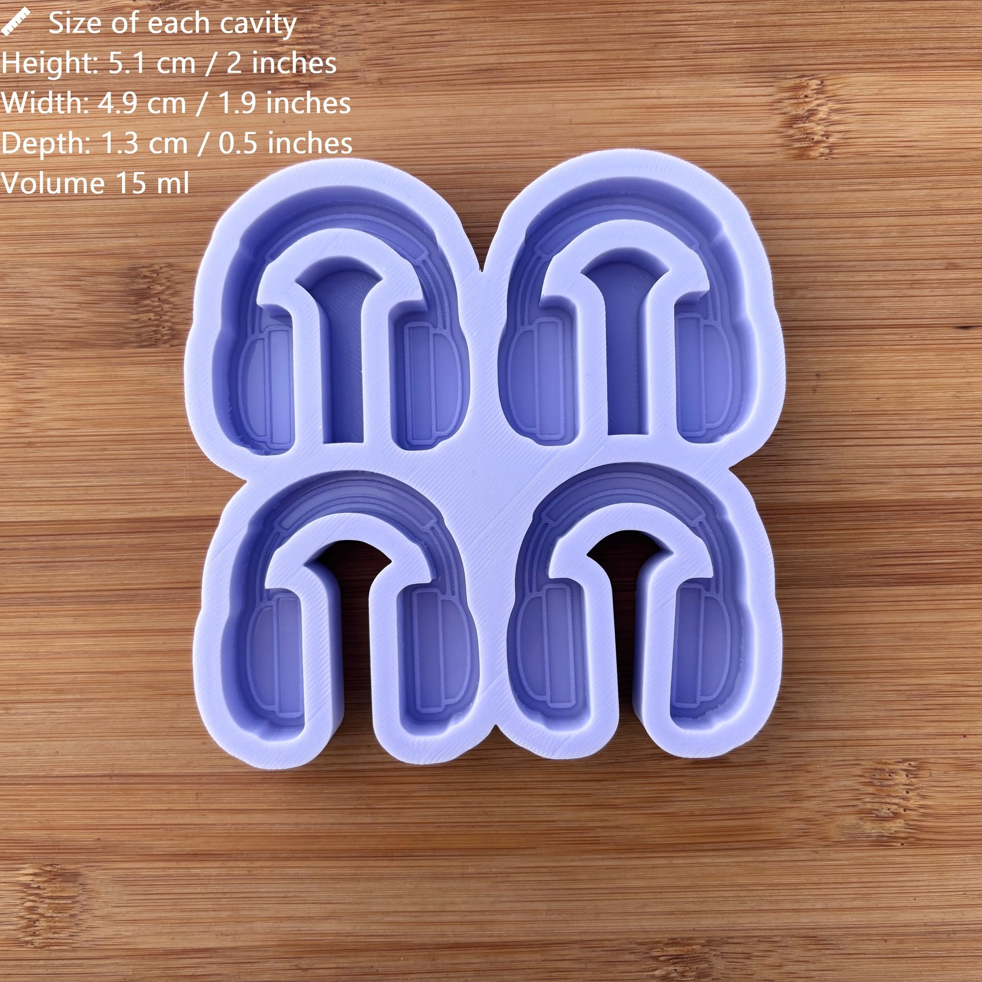2 inch Headset Silicone Mold - The Crafts and Glitter Shop