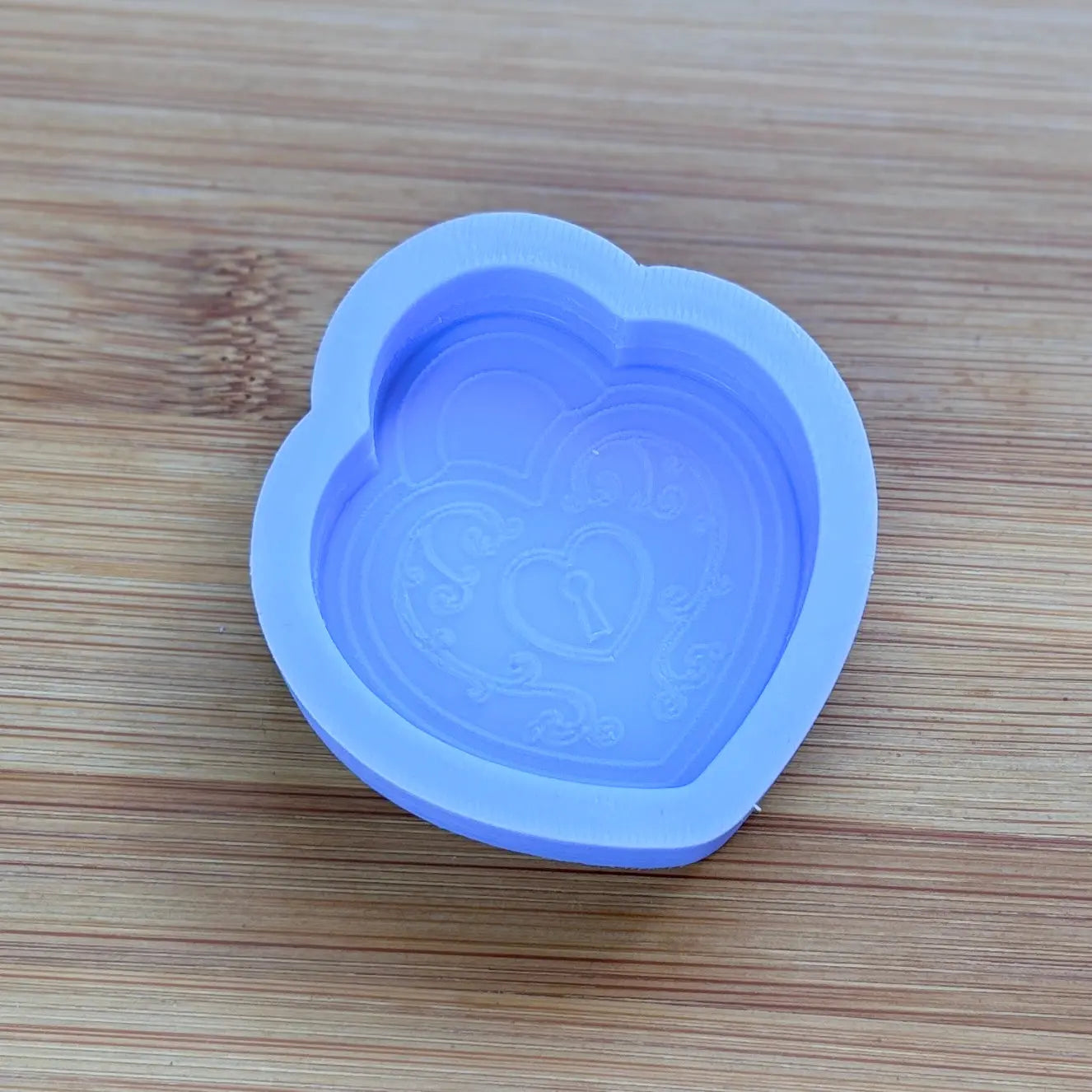 2 inch Heart Locket Silicone Mold - The Crafts and Glitter Shop