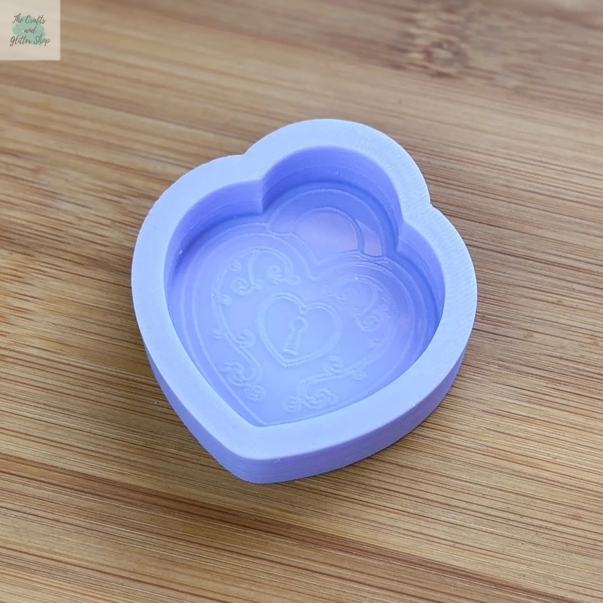2 inch Heart Locket Silicone Mold - The Crafts and Glitter Shop