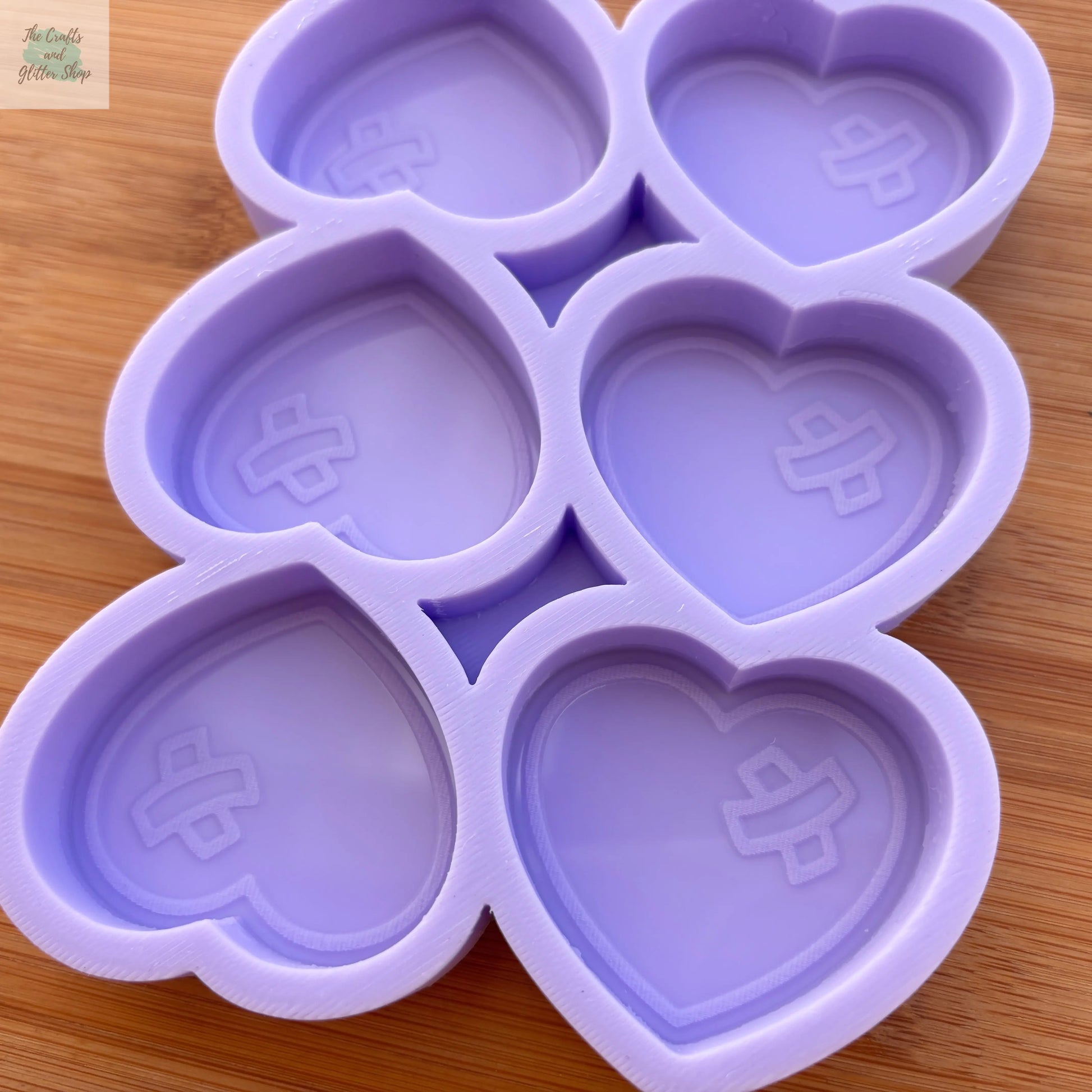 2 inch Heart Silicone Mold - The Crafts and Glitter Shop
