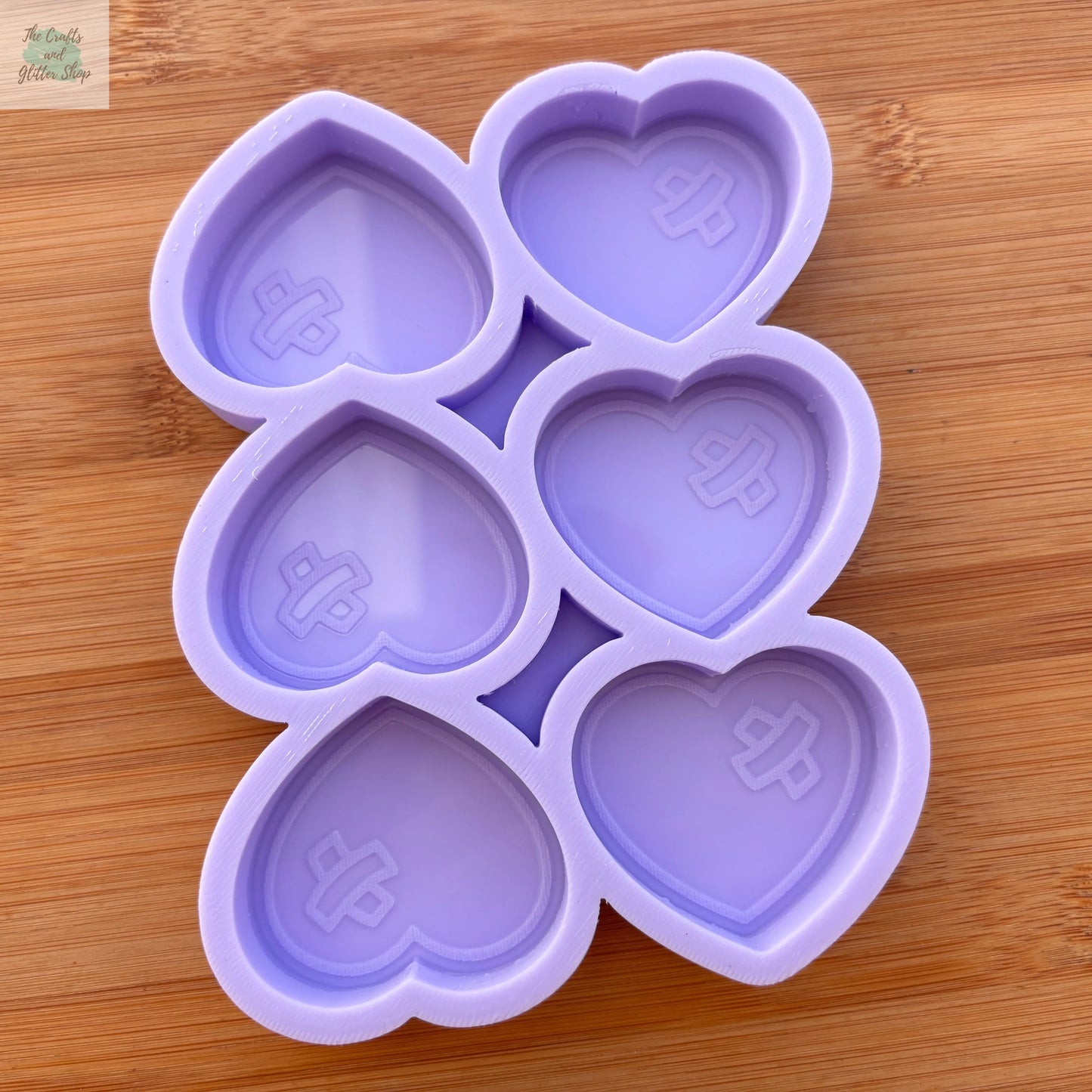 2 inch Heart Silicone Mold - The Crafts and Glitter Shop