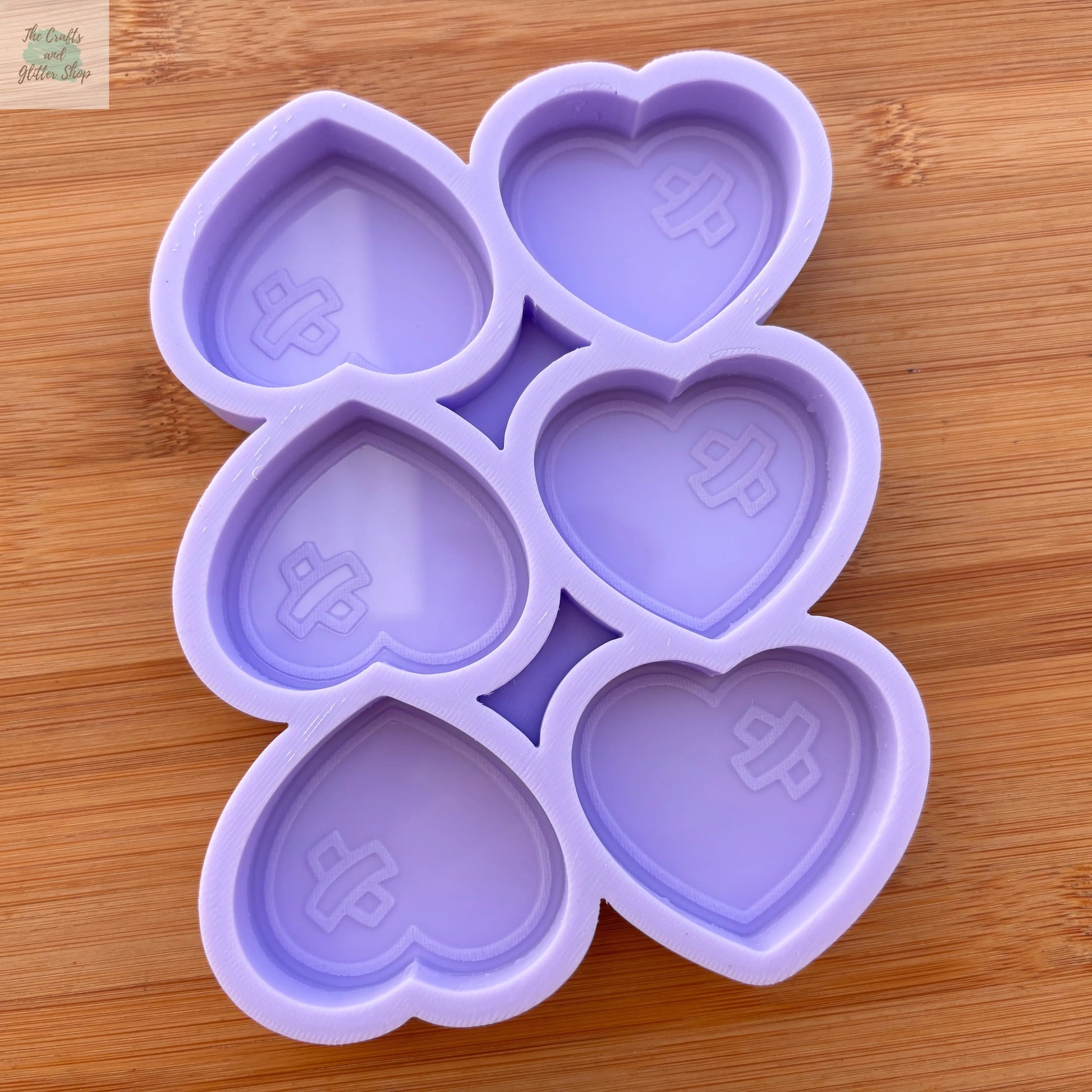 2 inch Heart Silicone Mold - The Crafts and Glitter Shop