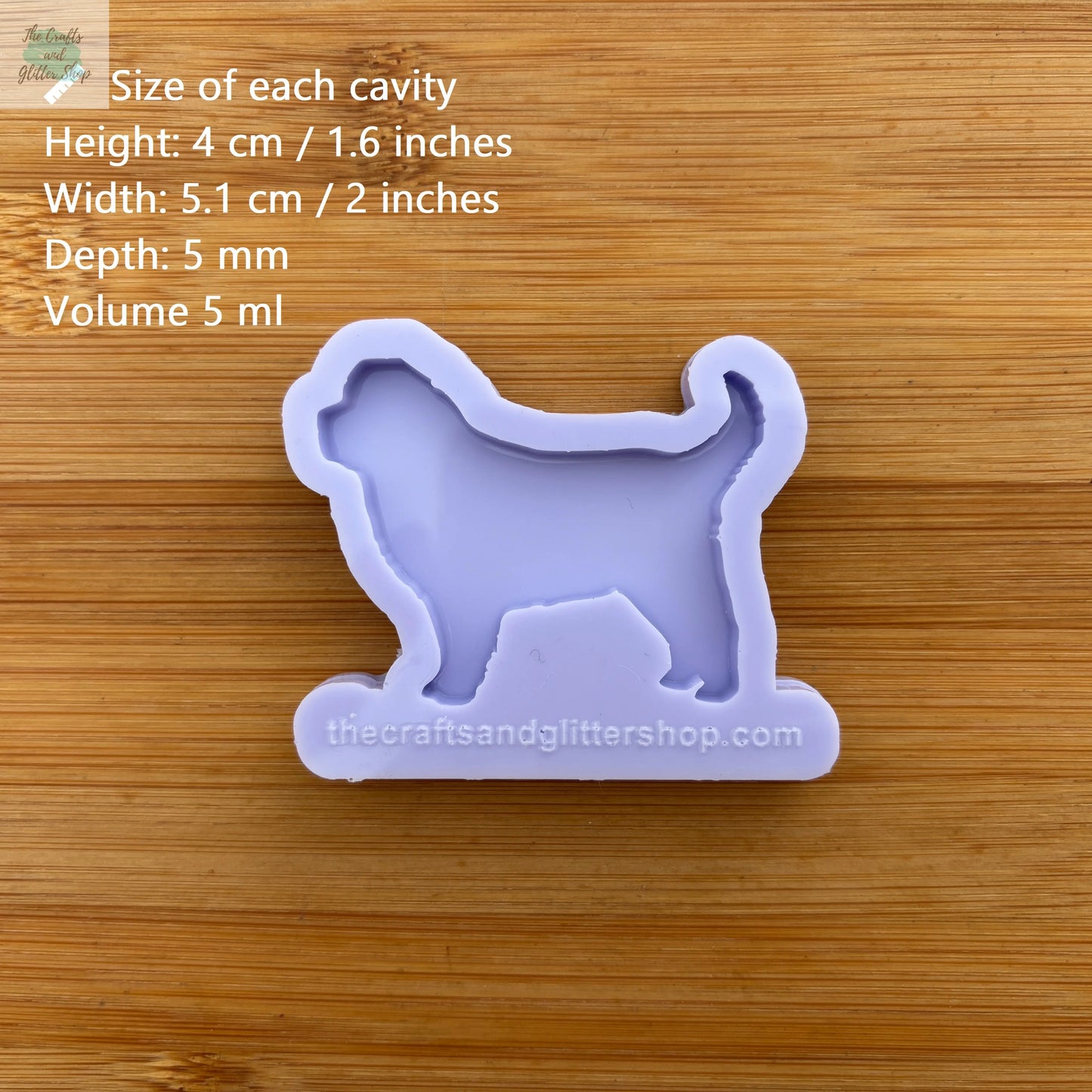 2 inch Newfoundland Silicone Mold - The Crafts and Glitter Shop