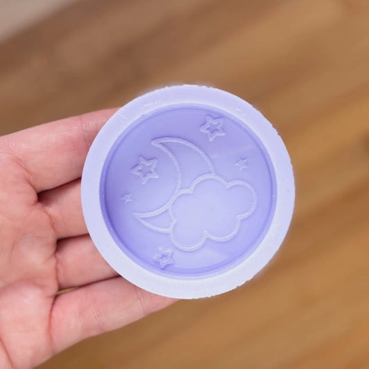2 inch Night Time Silicone Mold - The Crafts and Glitter Shop