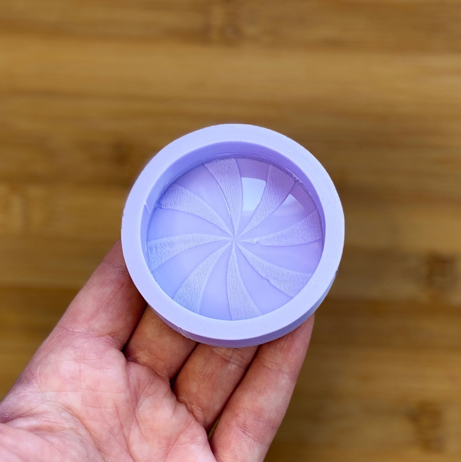 2 inch Peppermint Swirl Silicone Mold