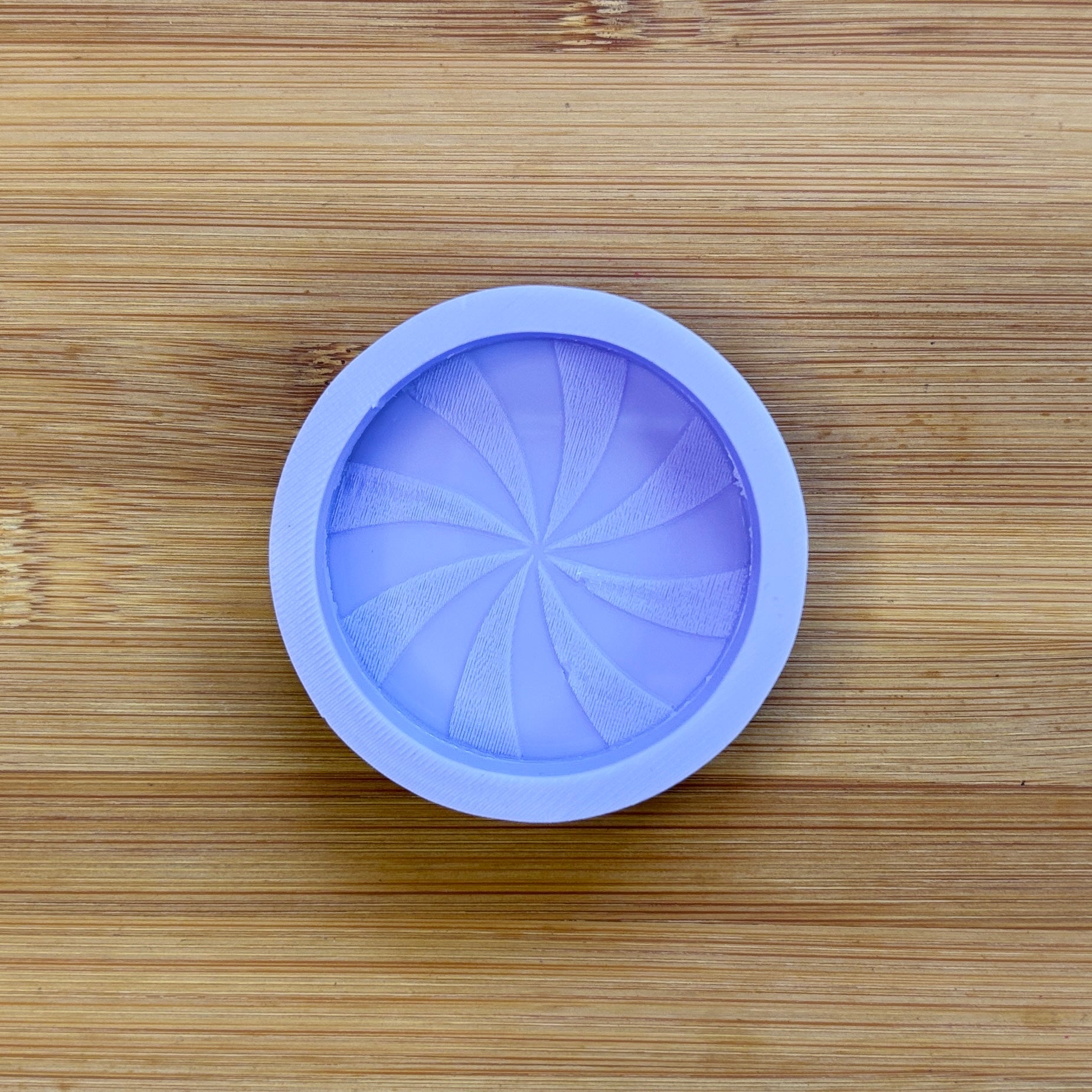 2 inch Peppermint Swirl Silicone Mold