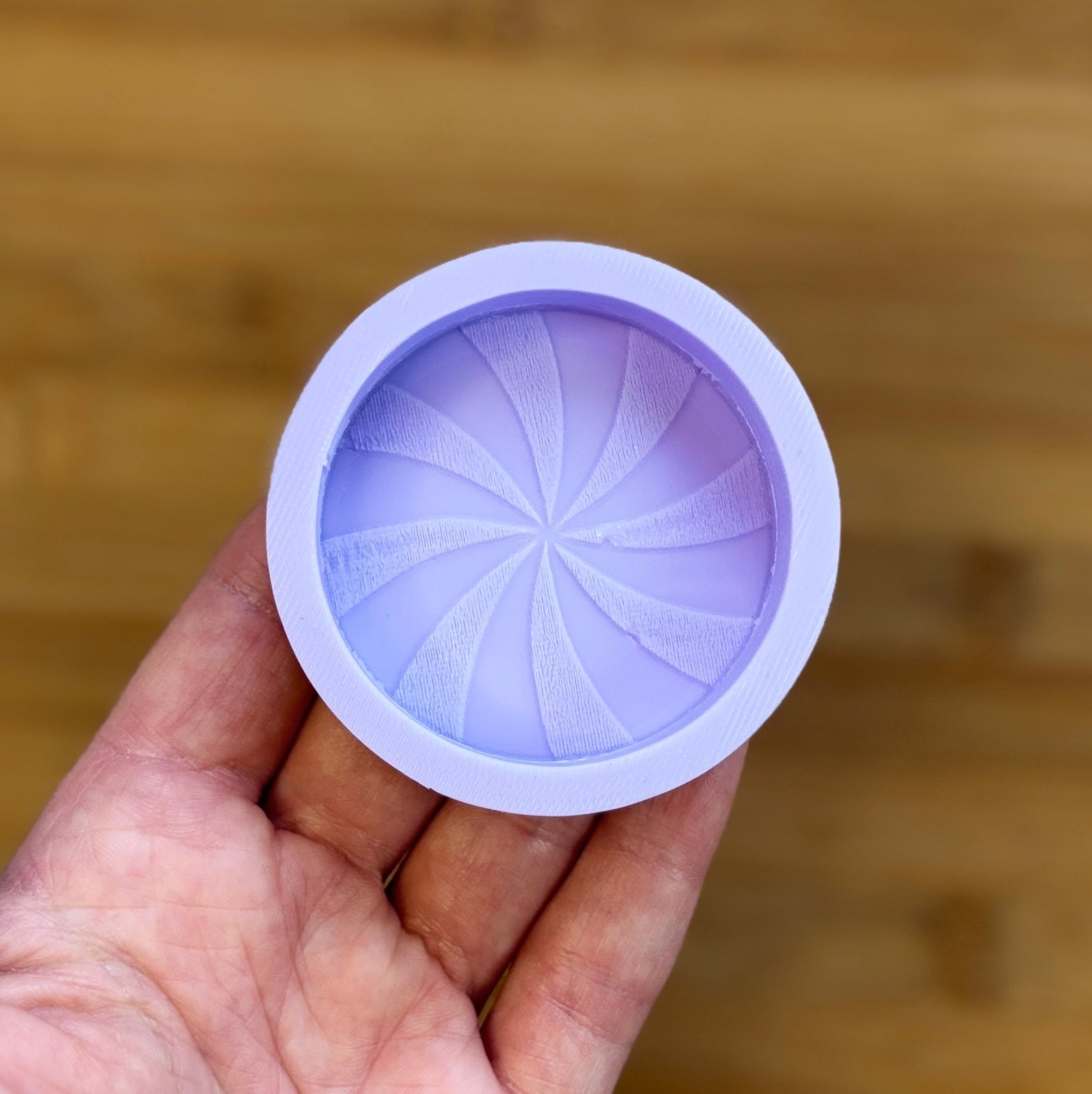 2 inch Peppermint Swirl Silicone Mold