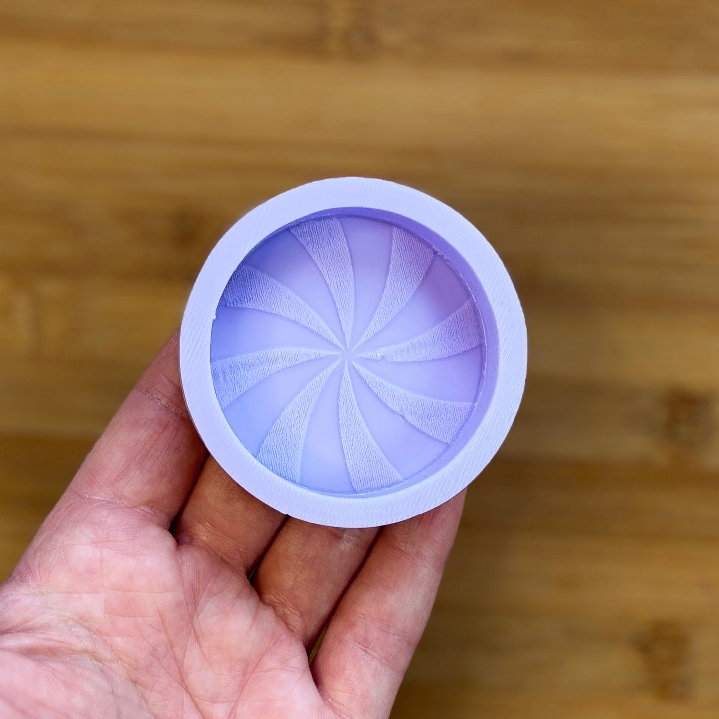 2 inch Peppermint Swirl Silicone Mold