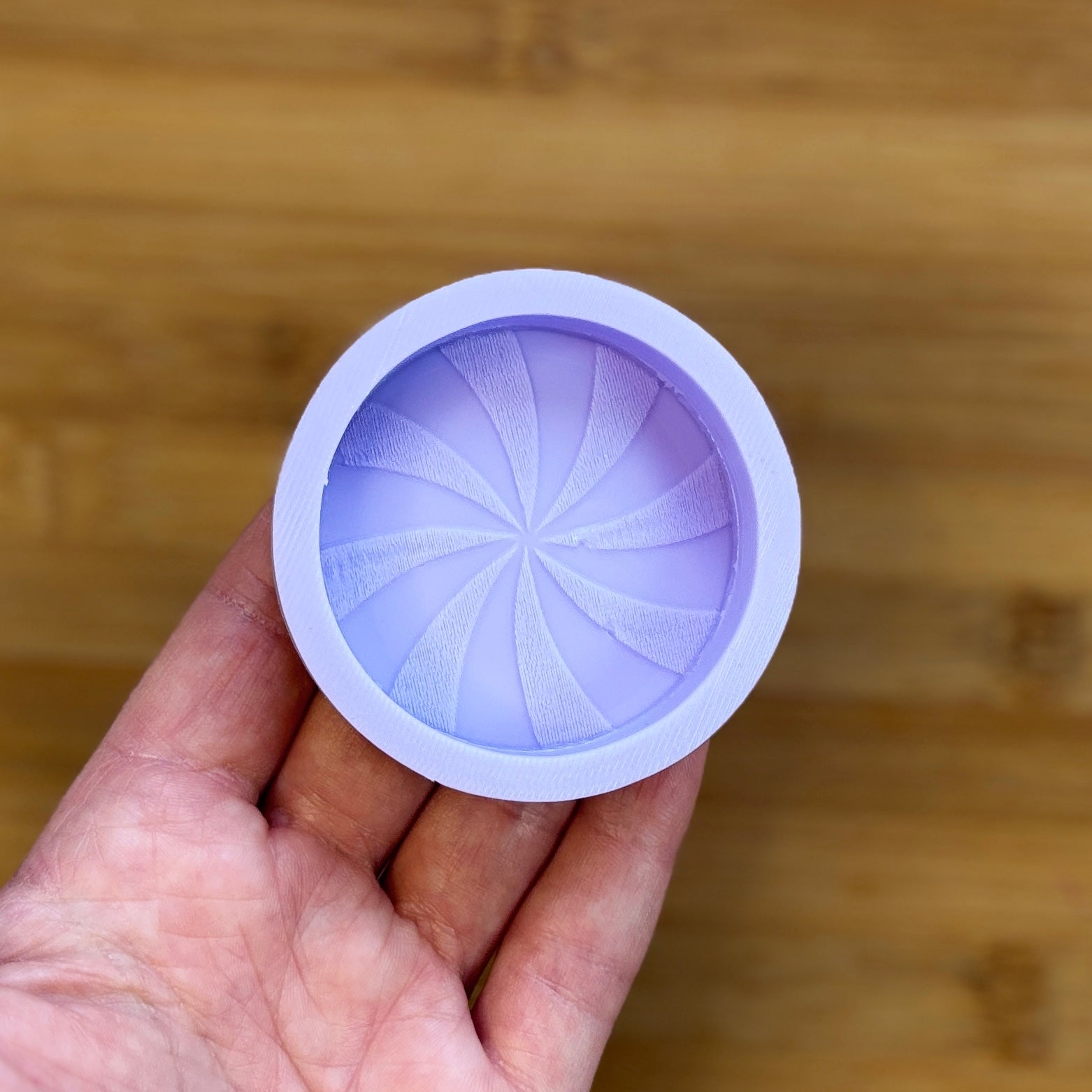 2 inch Peppermint Swirl Silicone Mold