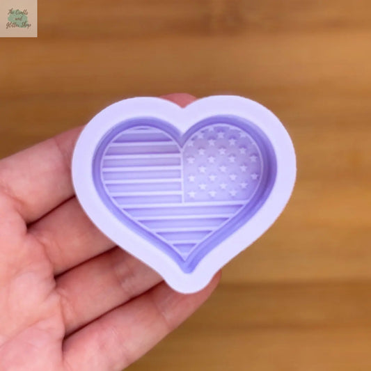 2 inch USA Flag Silicone Mold - The Crafts and Glitter Shop