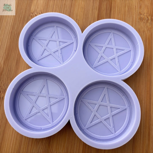 2.5 inch Pentacle Silicone Mold - The Crafts and Glitter Shop