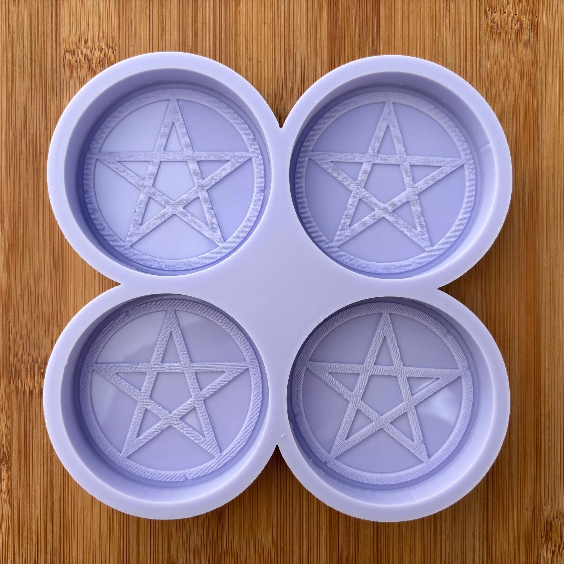 2.5 inch Pentacle Silicone Mold - The Crafts and Glitter Shop
