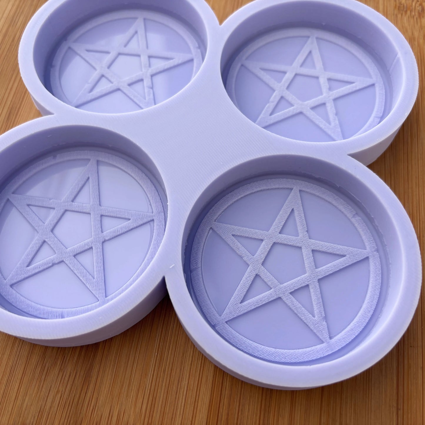 2.5 inch Pentacle Silicone Mold - The Crafts and Glitter Shop