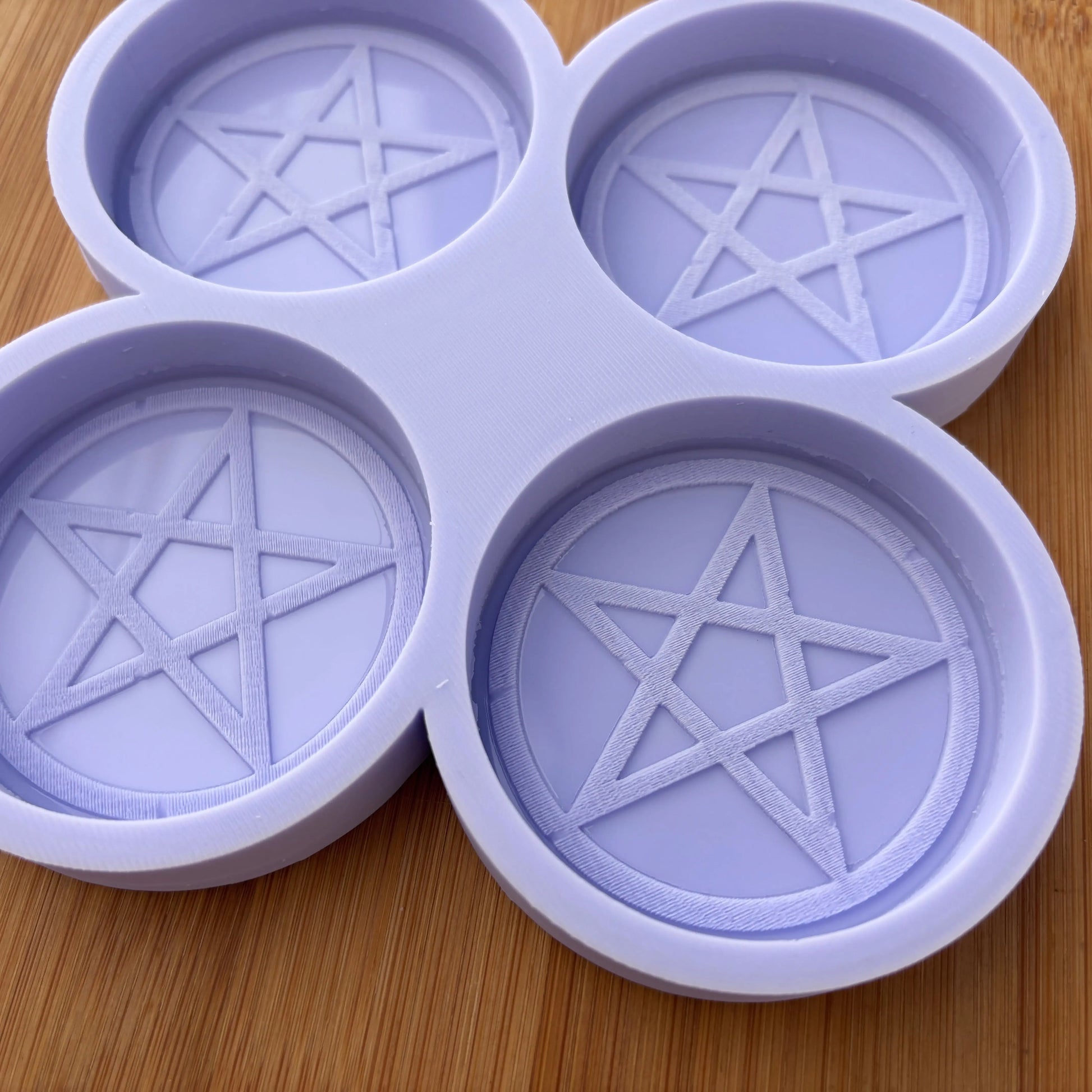 2.5 inch Pentacle Silicone Mold - The Crafts and Glitter Shop