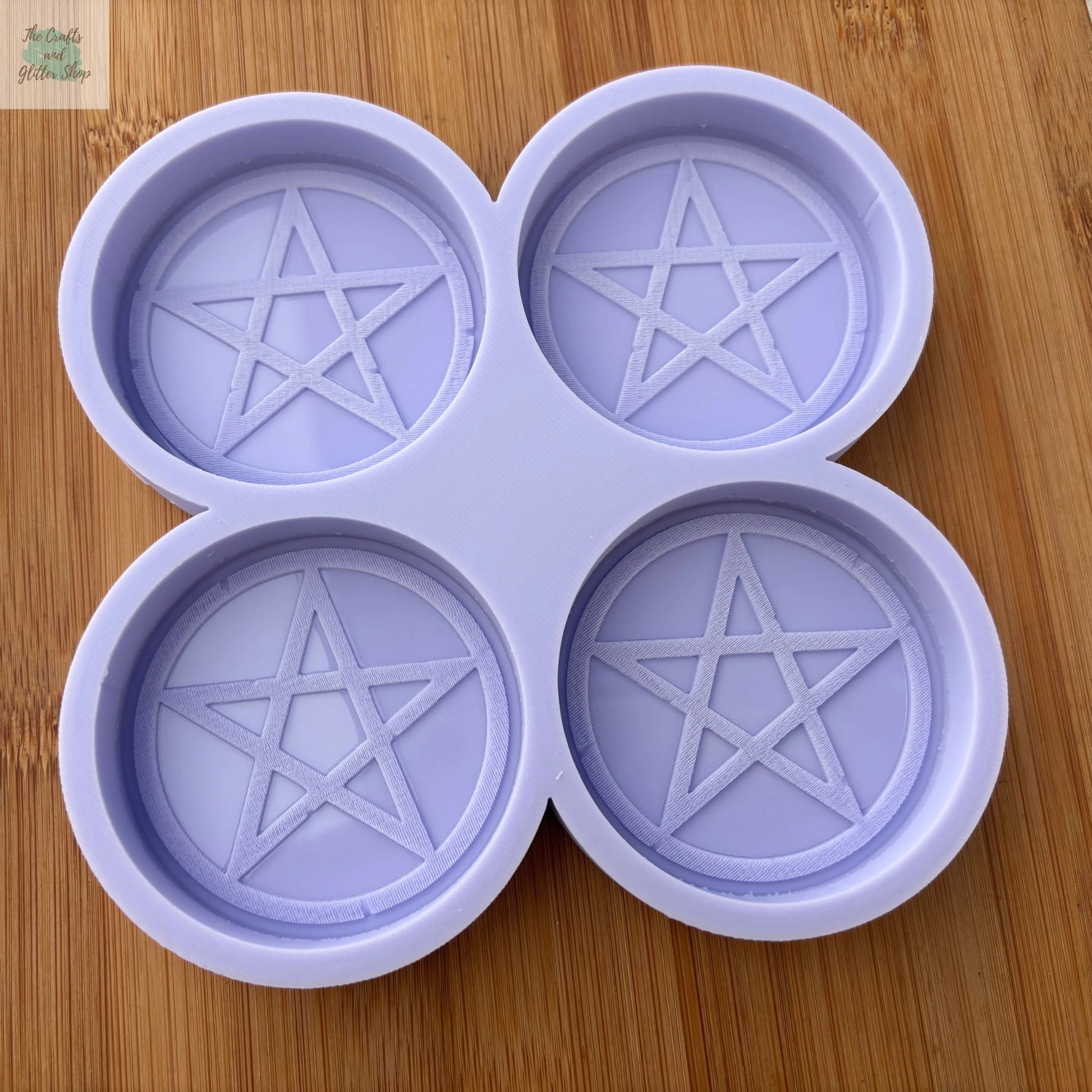 2.5 inch Pentacle Silicone Mold - The Crafts and Glitter Shop