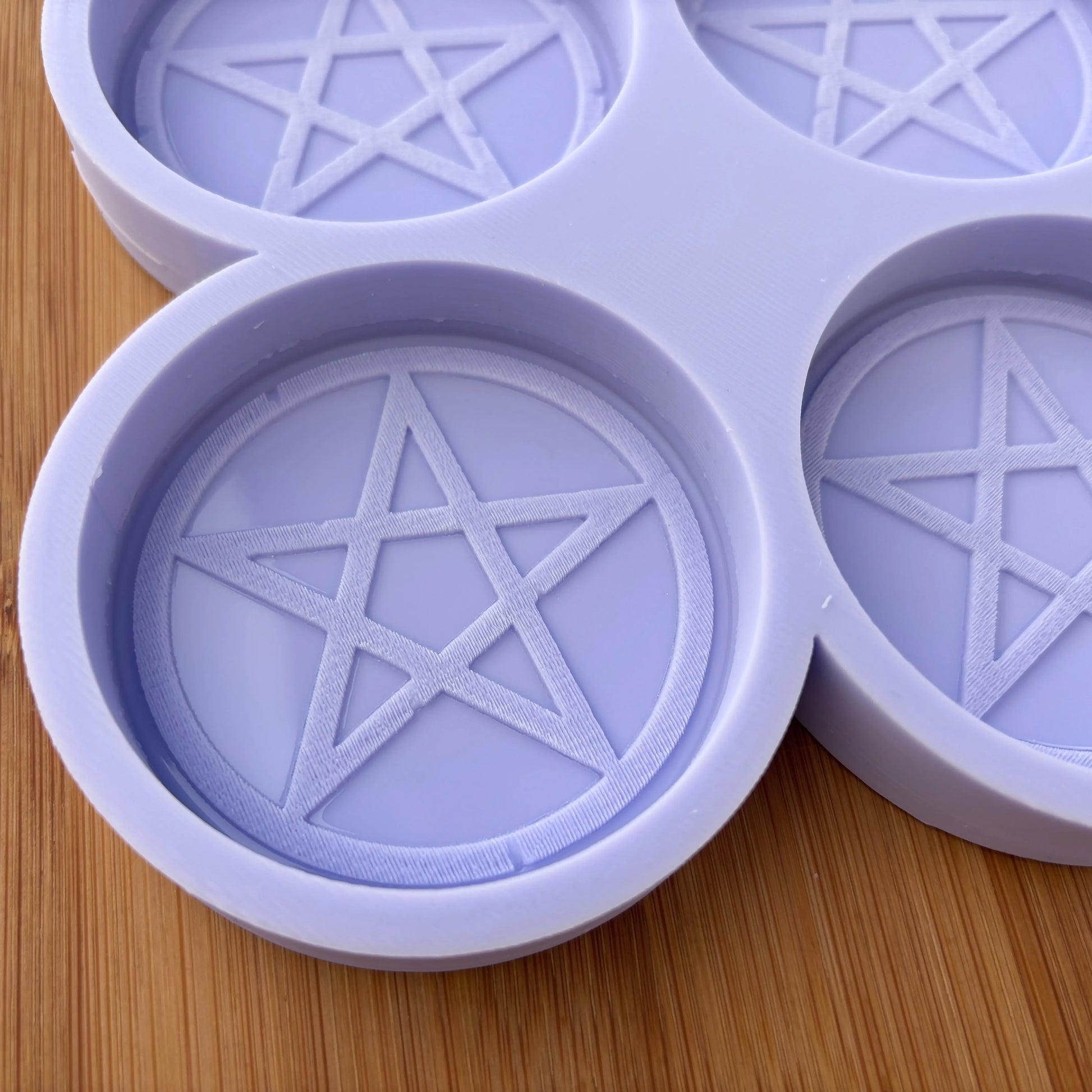 2.5 inch Pentacle Silicone Mold - The Crafts and Glitter Shop