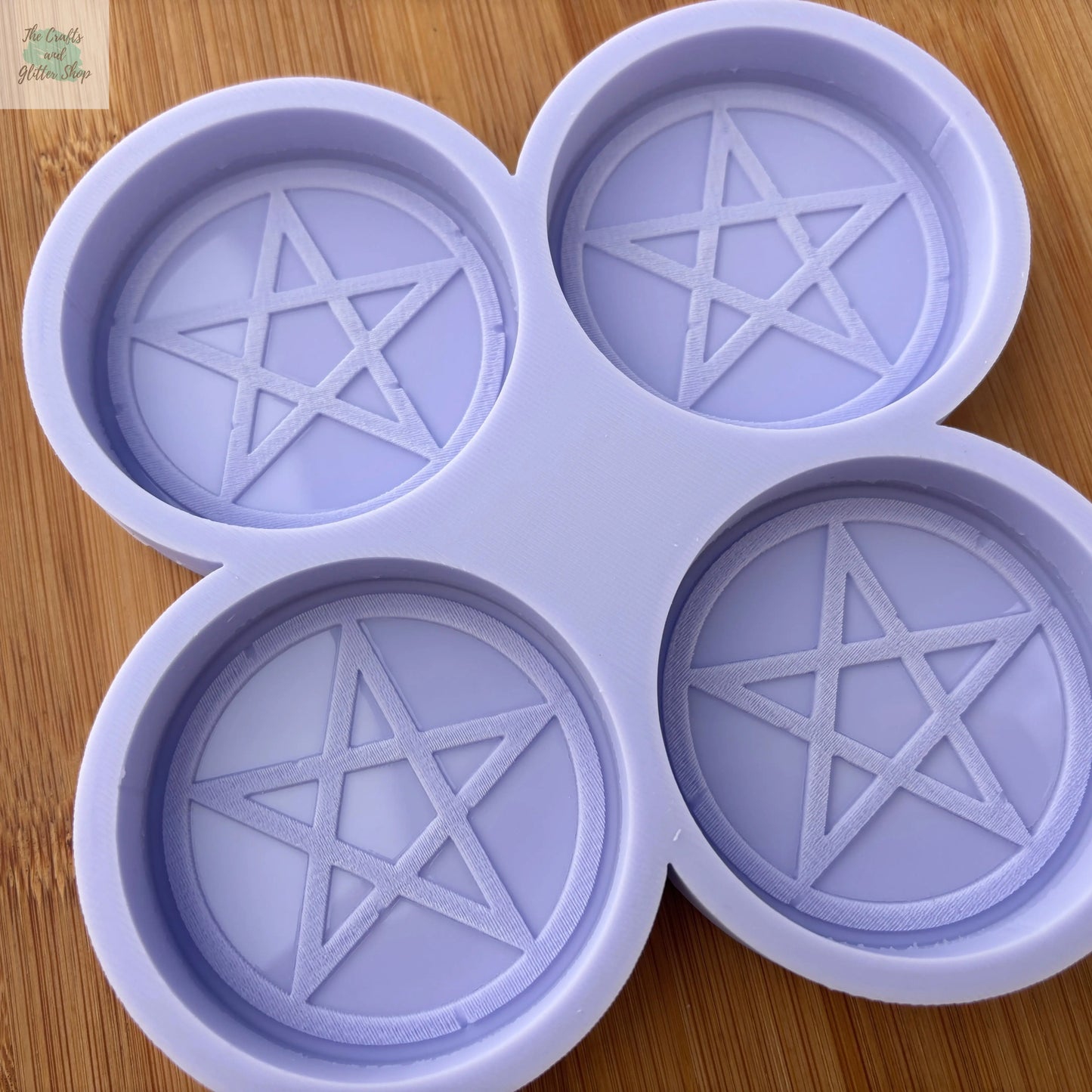2.5 inch Pentacle Silicone Mold - The Crafts and Glitter Shop