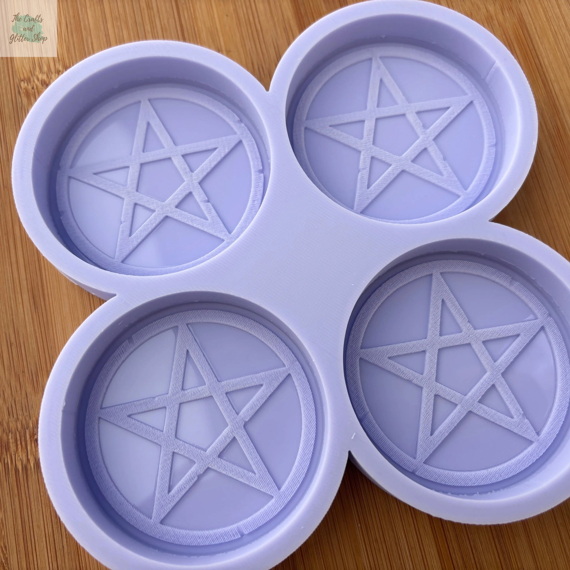 2.5 inch Pentacle Silicone Mold - The Crafts and Glitter Shop