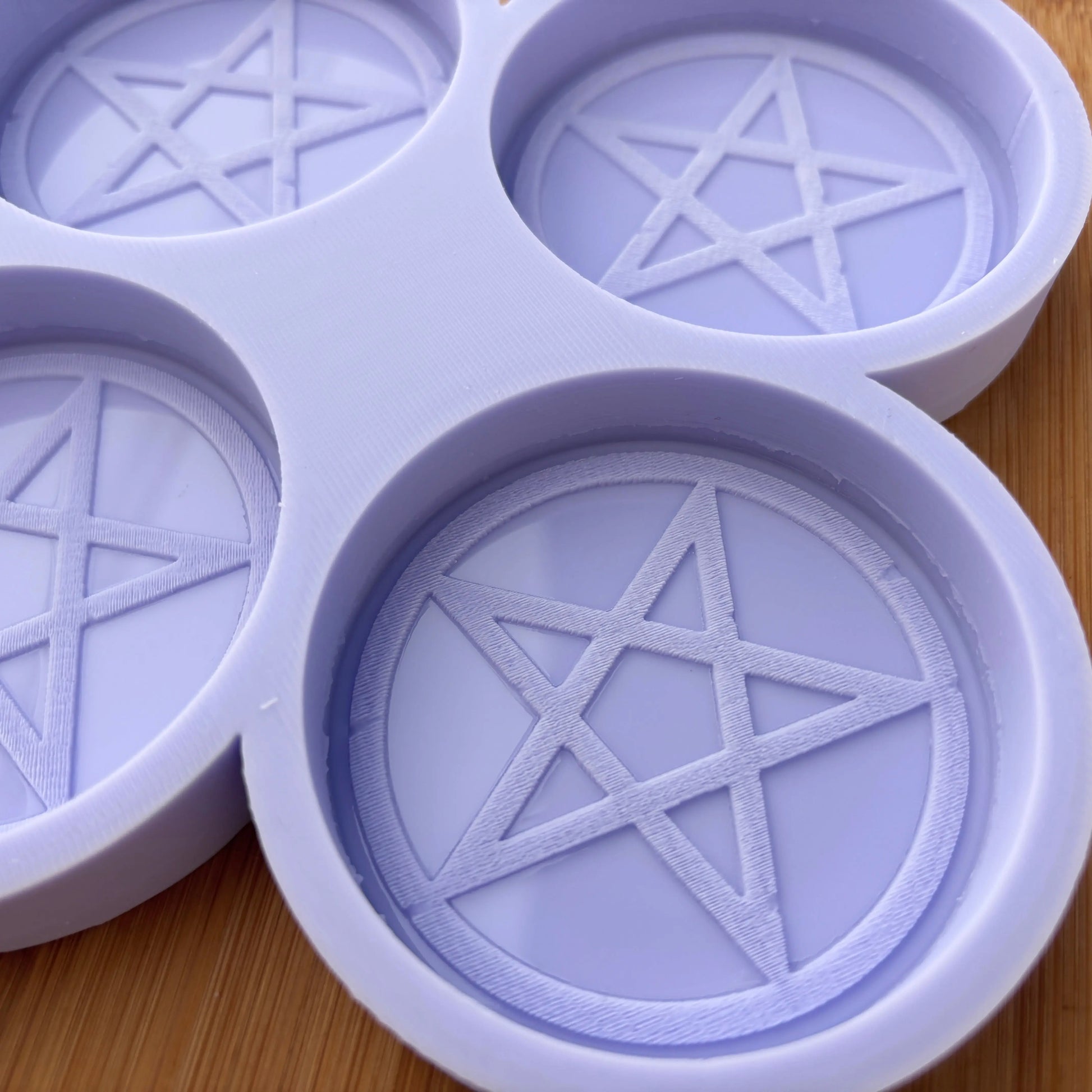 2.5 inch Pentacle Silicone Mold - The Crafts and Glitter Shop