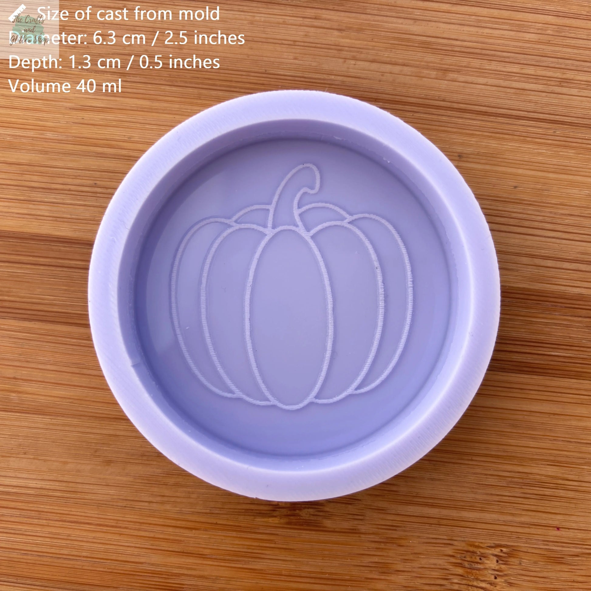2.5 inch Pumpkin Silicone Mold - The Crafts and Glitter Shop