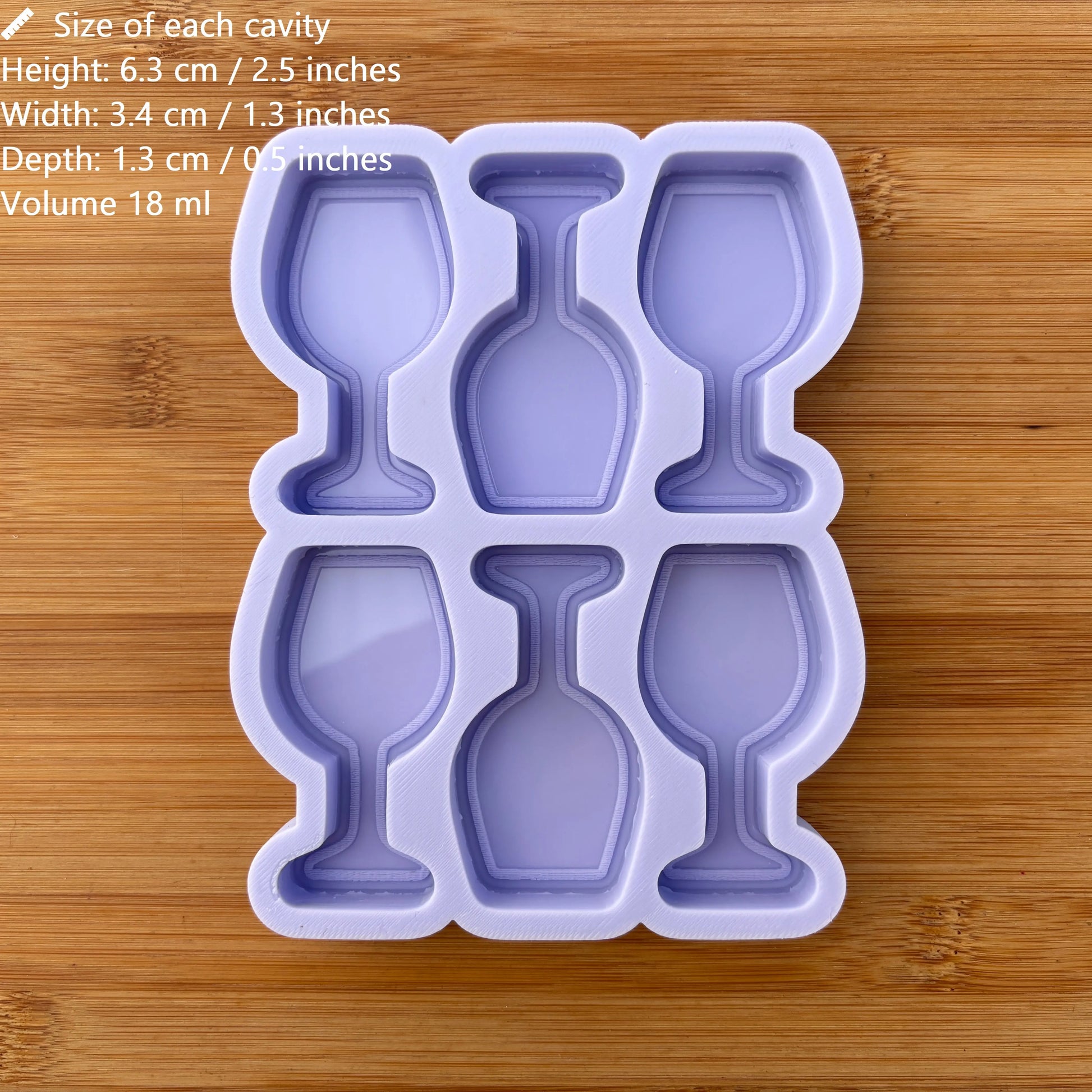 2.5 inch Wine Glass Silicone Mold - The Crafts and Glitter Shop