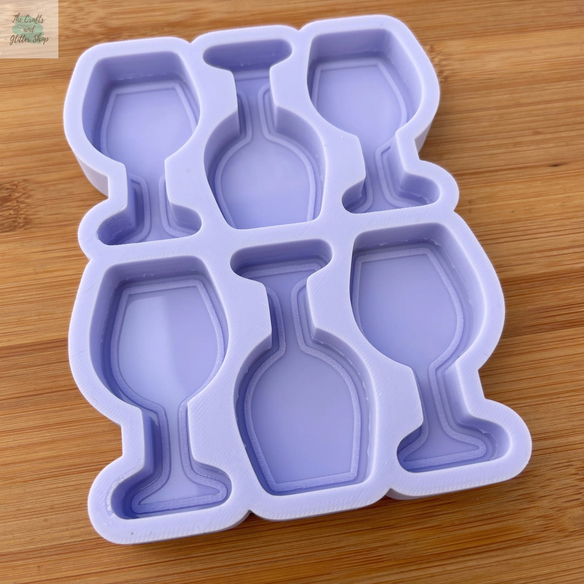 2.5 inch Wine Glass Silicone Mold - The Crafts and Glitter Shop
