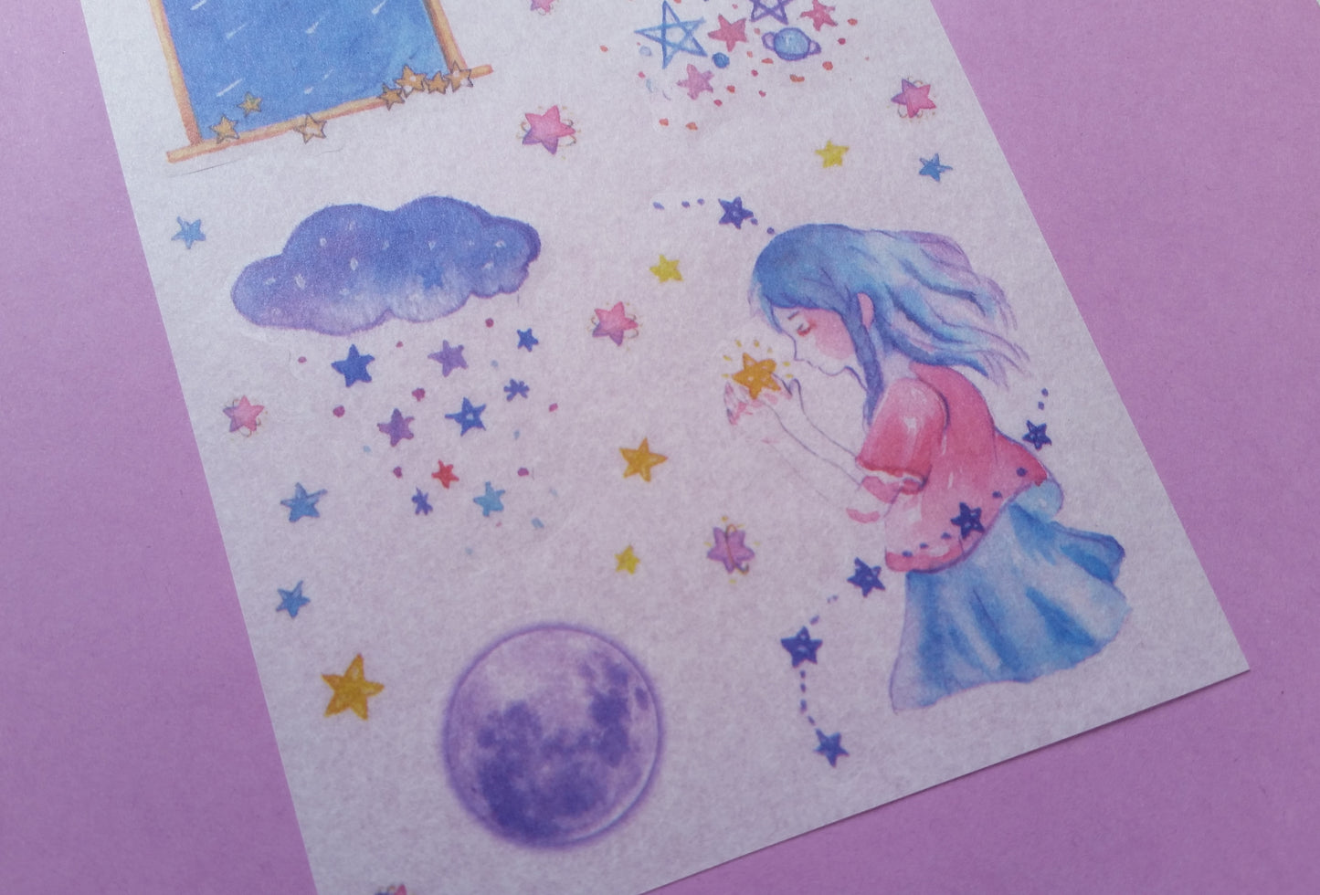 Fantasy Translucent Stickers - 3 sheets - The Crafts and Glitter Shop